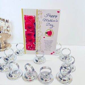 Silver Rings holder, Set of 12 brand new